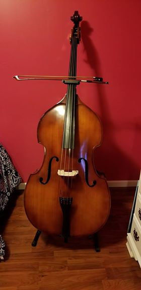 Classic Double Upright Standup String Bass Fiddle - 3/4 Size