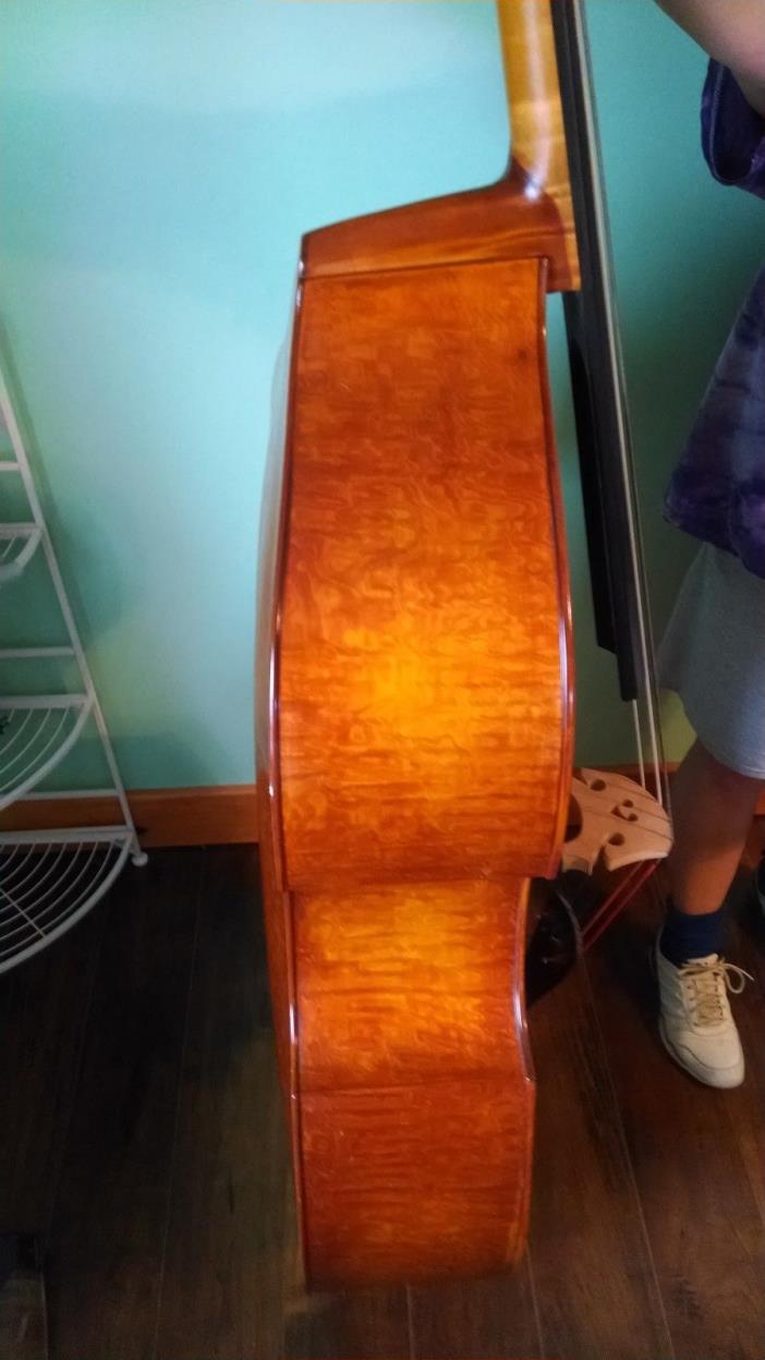 Rare one of a kind 3/4 upright bass Solid Top