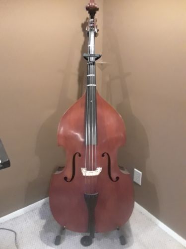 String Bass, Used, Half Size. With Bow and Case and stand...school approved