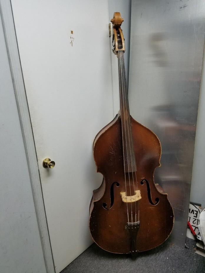 Vintage 1958 Kay Maestro M1 3/4 Double Bass w/Bag and Bow Plays Great Action Low
