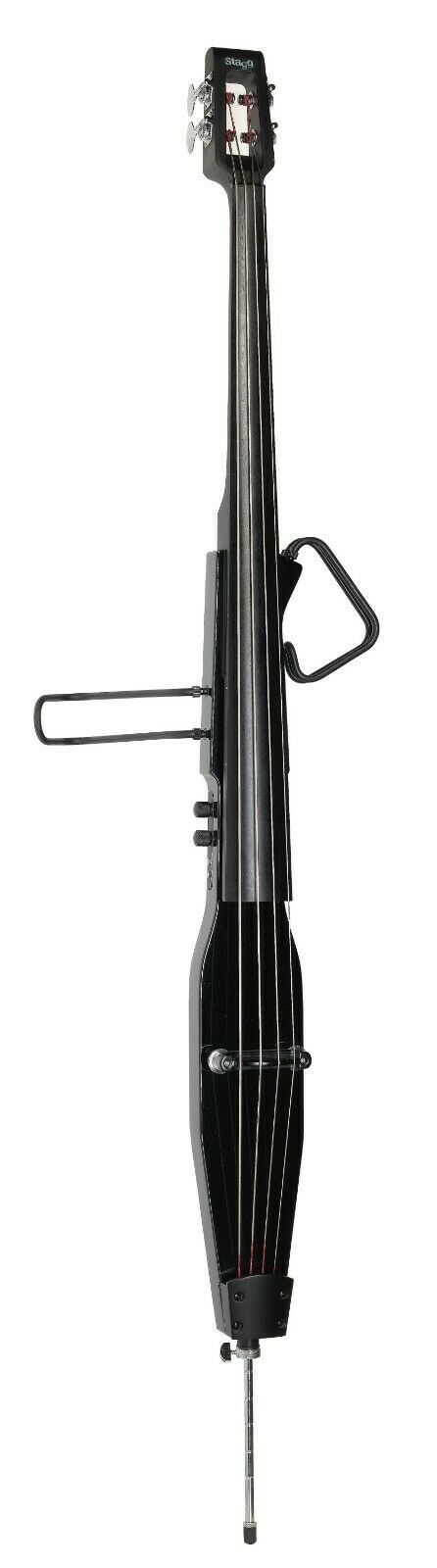 Stagg EDB-3/4 MBK Electric 3/4 Size Double Bass with Gig Bag Included