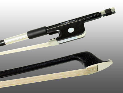 Glasser Braided French Style Octagon Carbon Fiber Bass Bow 3/4