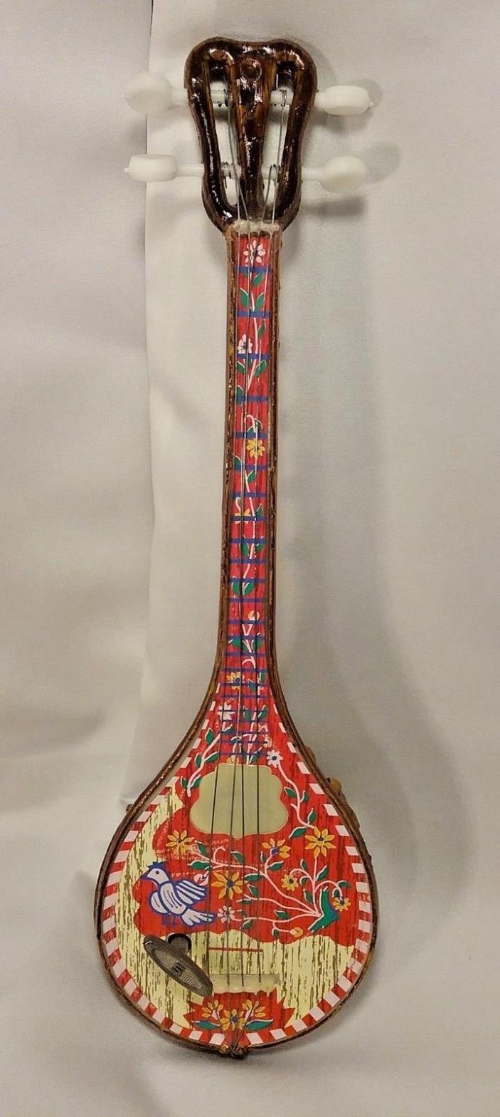 Bouzouki String Instrument Music Box Souvenir,Greece,Folk,Musik,Handmade,Rare