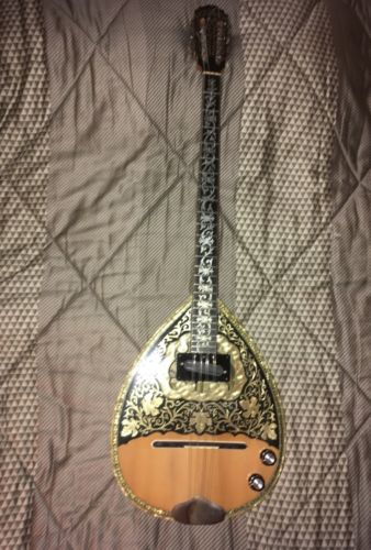 Beautiful Professional Greek 8 String Bouzouki! volume tone controls hard case