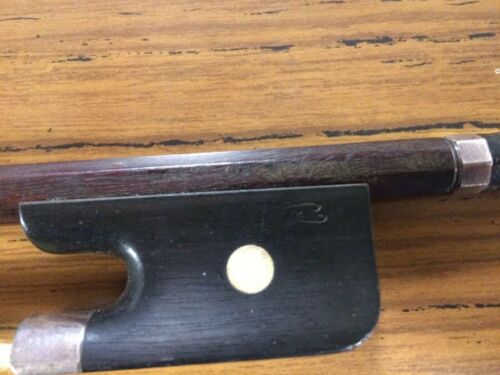 Old Cello Bow 4/4 Conrad Gotz Pernambuc Silver mounted