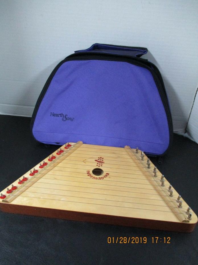 HEARTH SONG LAP HARP MUSICAL INSTRUMENT & CASE WITH PICK, INSTRUCTION