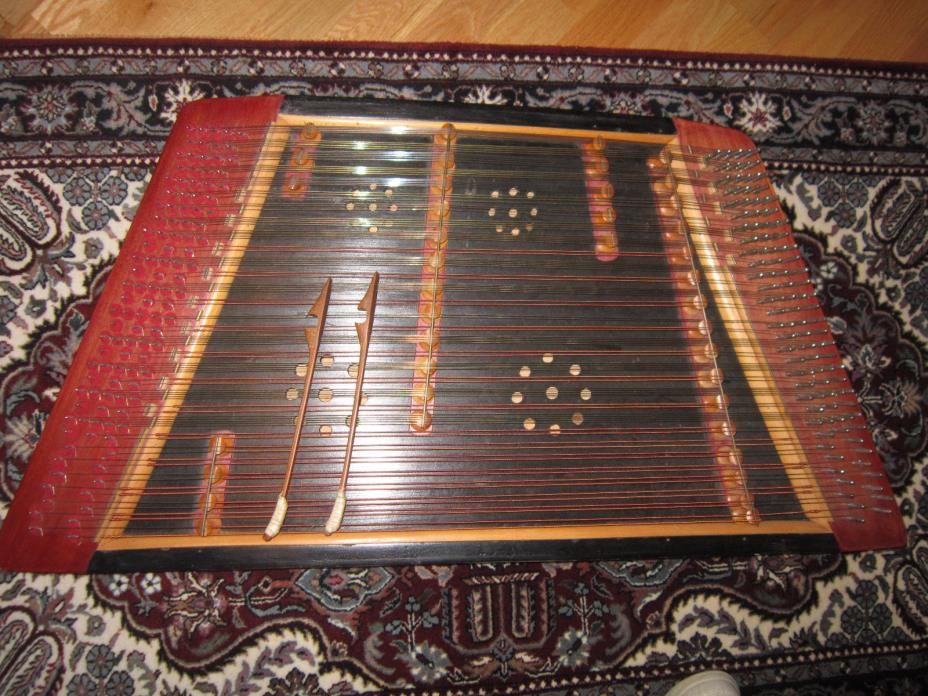 Greek Santouri (Handcrafted Hammered Dulcimer) with Case and Mallets, Tsakirian?