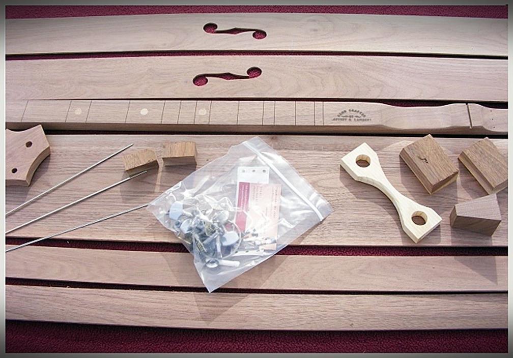 Premium Mountain Dulcimer Kit - Easy To Build - All Hardware Included