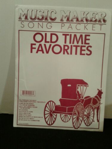 Music Maker Lap Harp Song Packet OLD TIME FAVORITES 12 songs