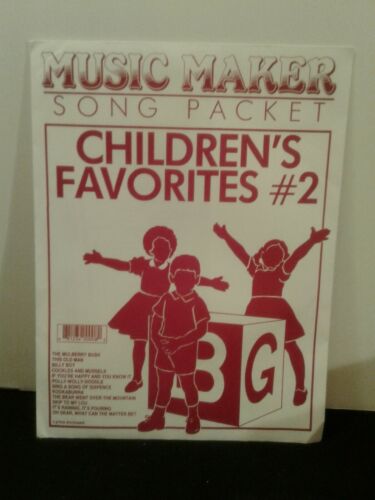 Music Maker Lap Harp Song Packet CHILDREN’S FAVORITES #2 12 songs