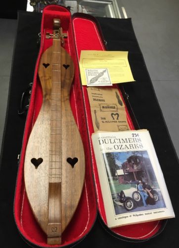McSpadden Handcrafted Mountain Dulcimer Model M12W W/ Case & Signed Label
