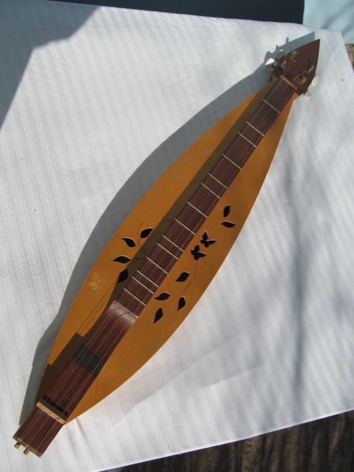 Vtg. Handmade Dulcimer Teardrop 4-String Donna & Bud Ford Cripple Creek Colorado