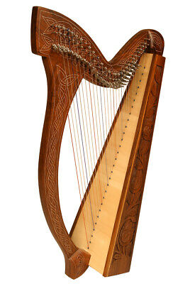 Roosebeck 38 Inch Minstrel Harp 29 String + String Set + Tool