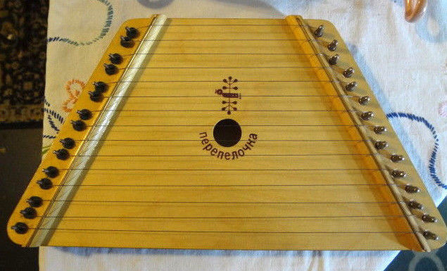 Nepenenoyka Dulcimer Wooden Lap Harp Music Maker Musical Instrument Russian VTG