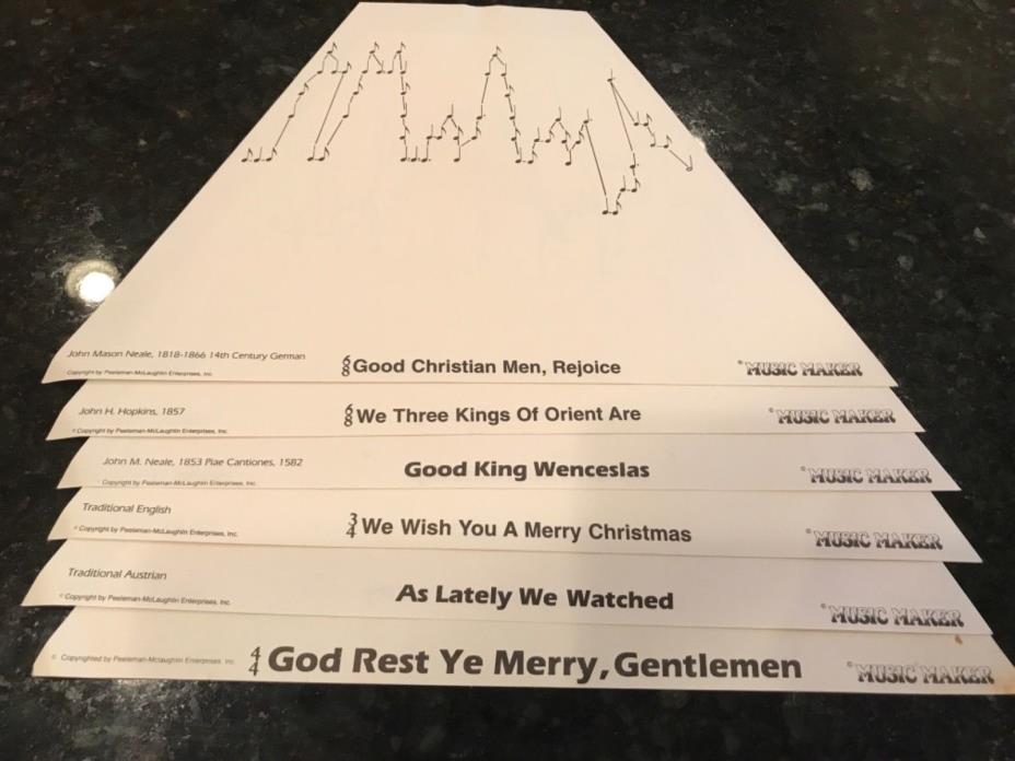 Music Maker Lap Harp Song Packet CHRISTMAS.MUSIC 12 songs