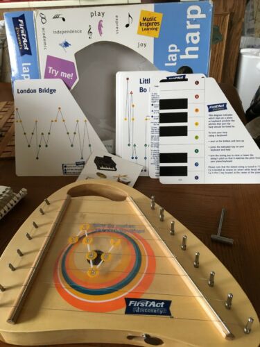 First Act Discovery Lap Harp Musical Instrament Kids Songs EUC