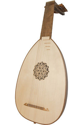 Roosebeck Deluxe Lute 7 Course 13 String Walnut Staves + Gig Bag