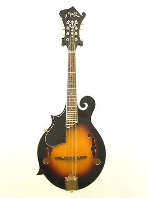 Oscar Schmidt Model #OM40LH Left-Handed Florentine Spruce Top F-Style Mandolin