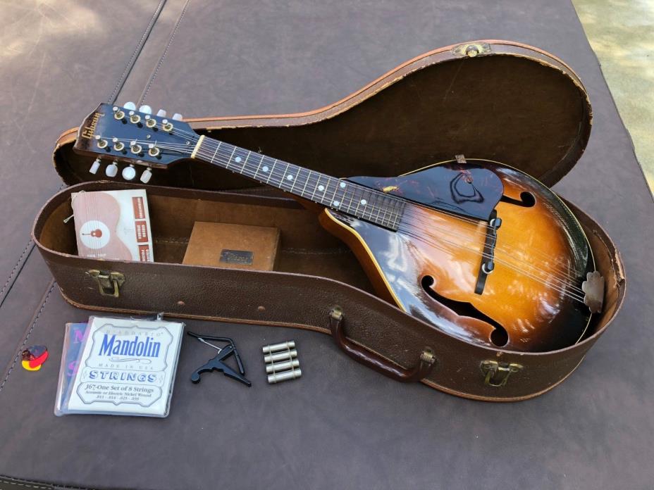 Vintage 1952 Gibson A-40 Mandolin, Original Case & Paperwork