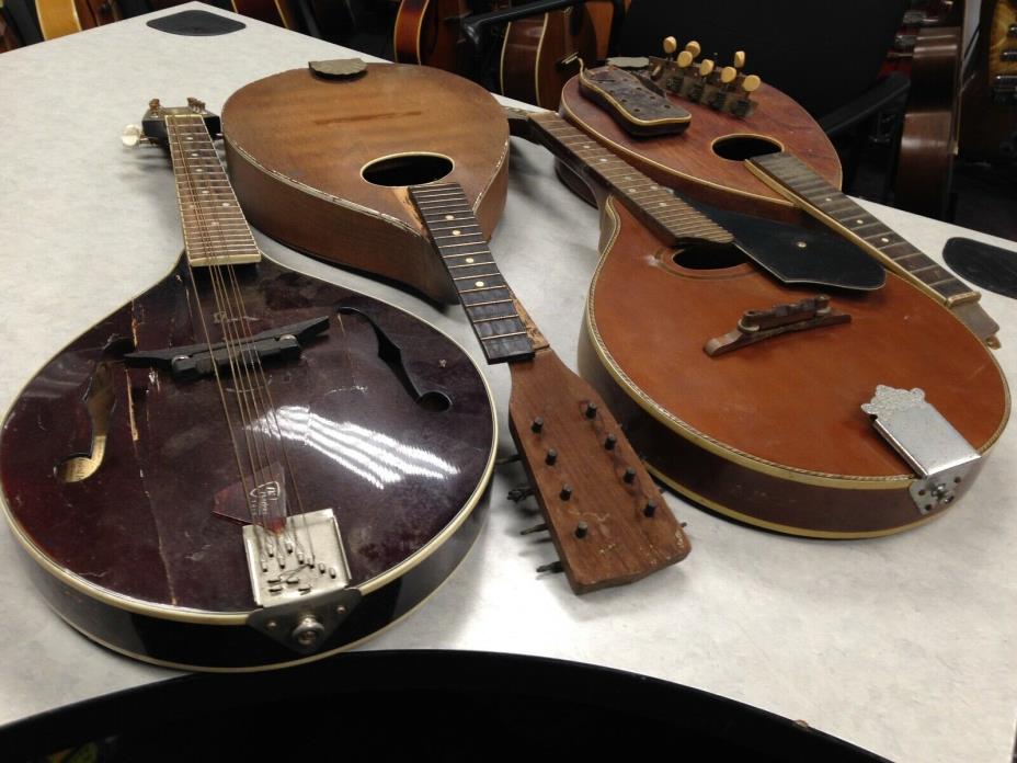 (4) 30's 40's 70'S era A STYLE MANDOLIN 