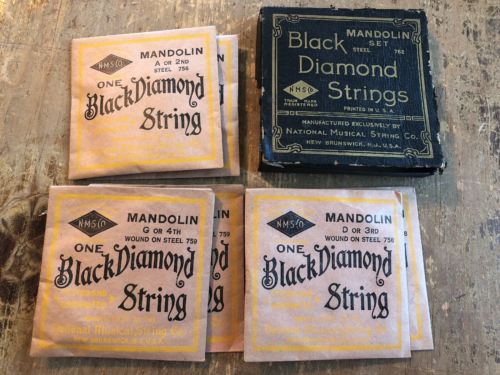 Vintage Black Diamond Mandolin Strings w/ box