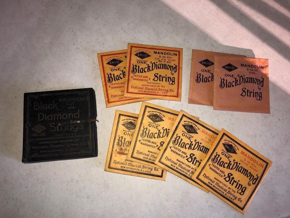 Vintage Black Diamond Mandolin Strings w/ box