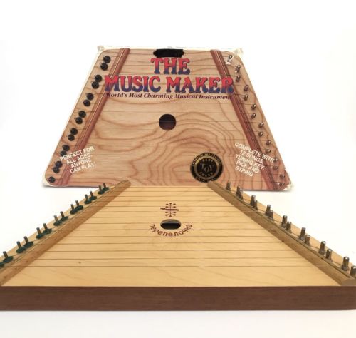 The Music Maker Nepenenoyka Lap Harp/Dulcimer Musical Instrument & Box