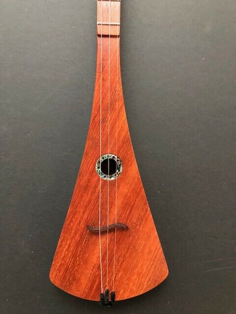 All Padouk D Grand McNally Strumstick with Stars & Dots Abalone Rosette Inlay