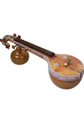 banjira 53 Inch Deluxe Saraswati Veena 7 String Highly Decorated + Gig Bag