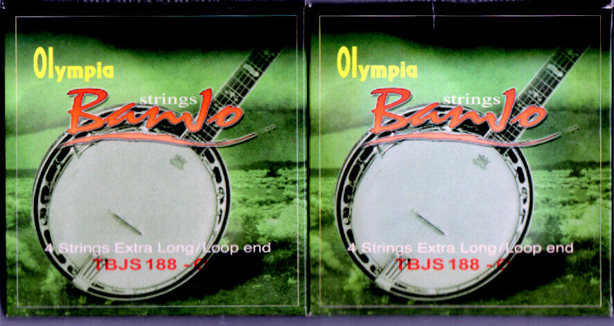 Banjo Strings Extra Long Loop end,Olympia ,Two sets New.