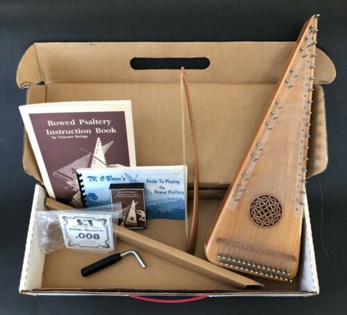 Unicorn String Bowed Psaltery in Original Box W/All Accessories
