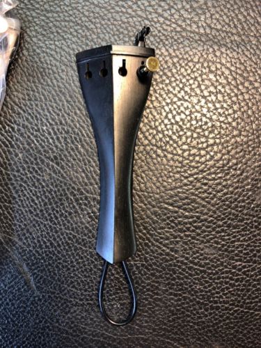 Hill Style Violin Tailpiece Ebony.  4/4 Size. New. With Fine Tuner.