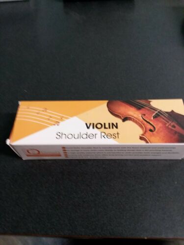 Violin Shoulder Rest Fully Adjustable Pad Support for Violin 4/4 Black