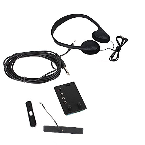 Electric Cello Piezo Pickup, Transducer, Headphones, & Audio Cable - 4/4