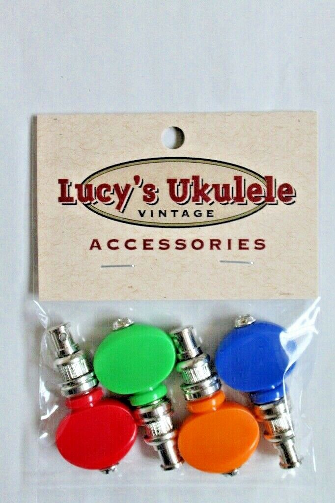 Lucy's Ukulele Vintage Style Assorted 4 Colors Friction Pegs Tuners