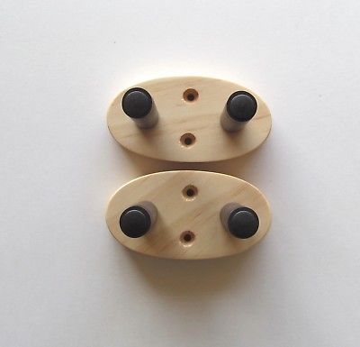 Ukulele wall mount hanger, 2 pack. Wood grain will vary