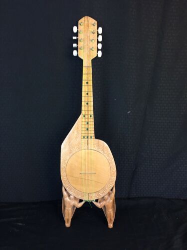 Historic Vintage Tahitian Ukulele Banjo Over The Top Detail Polynesian