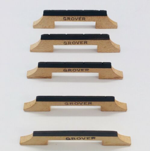Vintage Grover Tenor Banjo Bridges 5 Pc-NOS