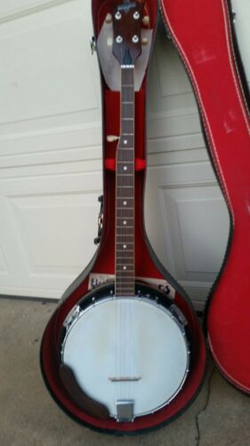 Vintage CONQUERER Bluegrass 5-String Banjo With Carry Case