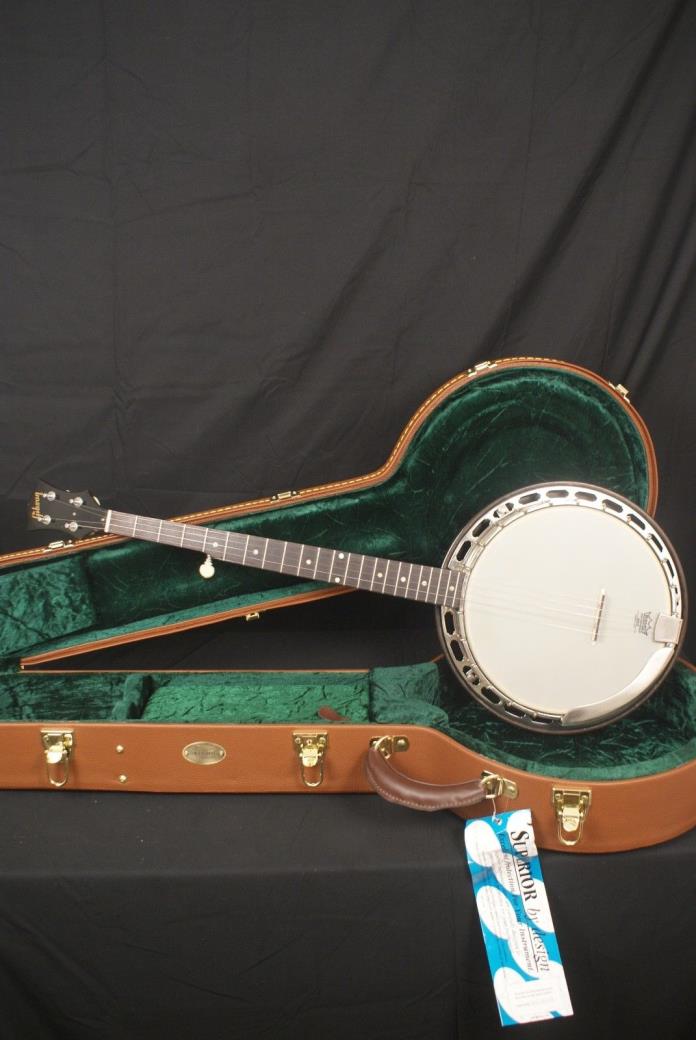 1957 Gibson RB100 CLEAN 5 string banjo ALL ORIGINAL w/ New Superior hard case