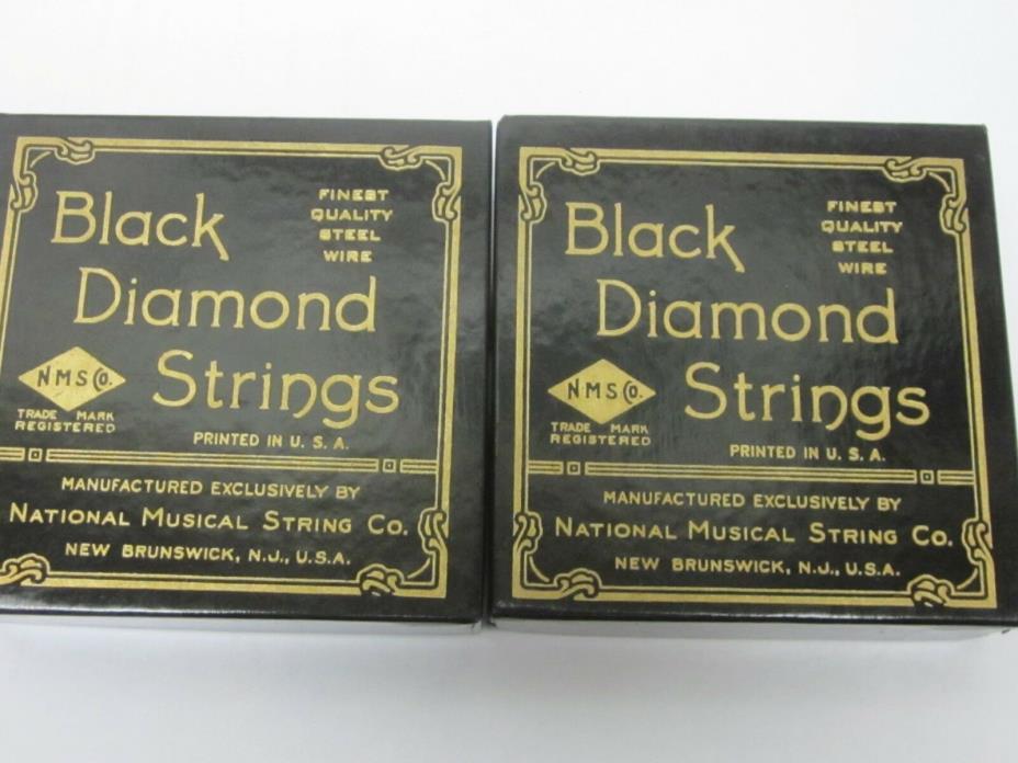 Vintage Black Diamond banjo strings- new'old stock' G/3rd loop end steel,lot of