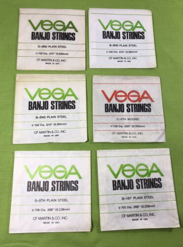 lot of vintage Vega Banjo Strings Plectrum Banjolin Tenor Etc