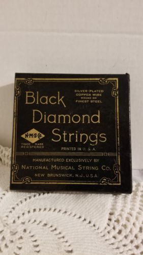 VINTAGE BLACK DIAMOND STRINGS TENOR BANJO NO. 797 1/2 LOT 3 STRINGS IN BOX