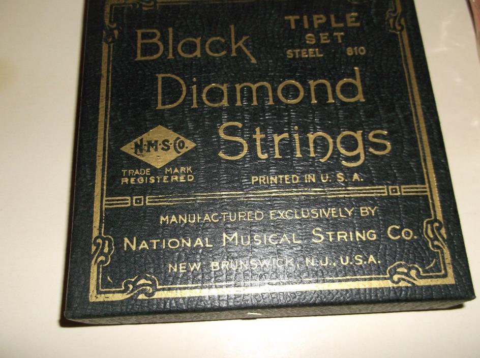 Vintage Black Diamond Tiple Guitar Steel Strings w/Box NOS