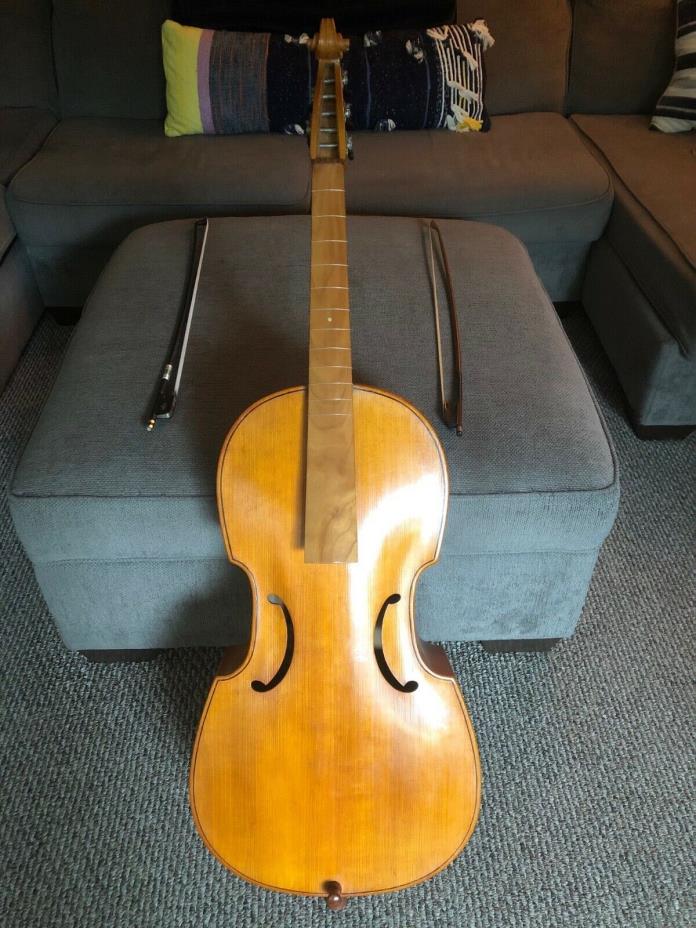 German Viola da gamba, Cello, hard case and accessories - excellent condition!
