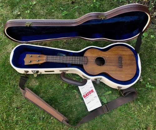 ANTIQUE 1920’S CF MARTIN CONCERT UKULELE RARE VINTAGE 4-DOT W/ HARD CASE