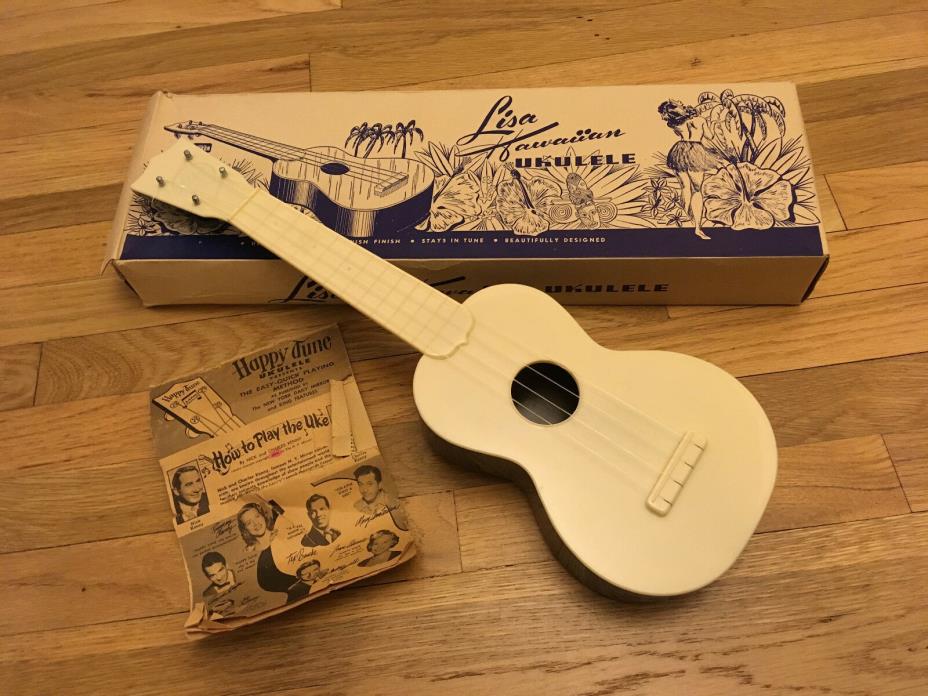 1950s Vintage Lisa Plastic Soprano Ukulele - NOS - Excellent Condition