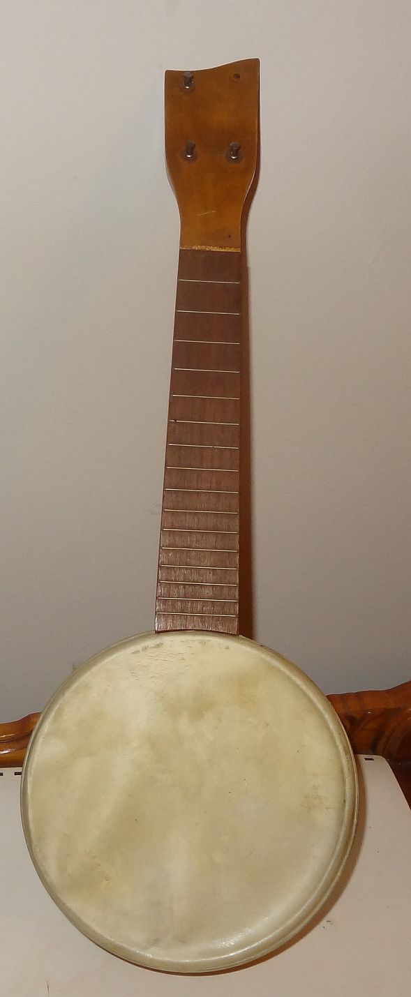 Vintage Concertone Banjo Ukulele Banjolele Instrument Project Birds Eye Maple