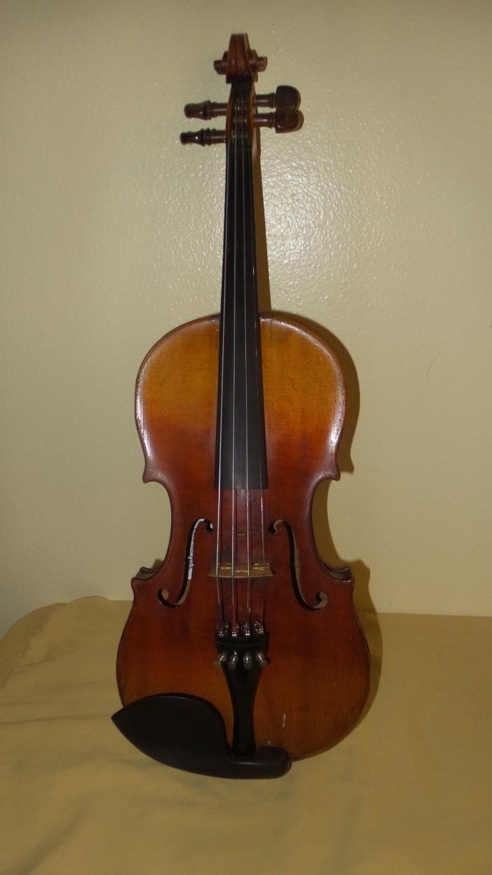 Gorgeous Antique Vintage Violin, German Made, Great Figured Maple