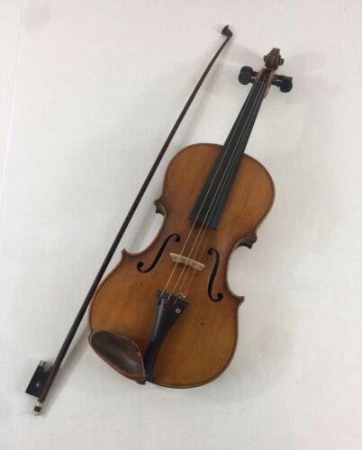 Vintage Conservatory Violin Louis Bow German Maple Slim Body FF Holes Read Notes